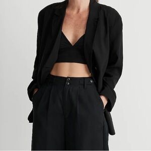La Perla tailored black silk blend blazer Made in Italy